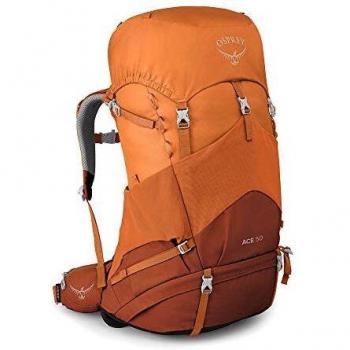 Osprey Ace 50L – Sac d’aventure orange-rouge pour tout âge
