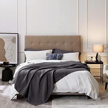 Coperta Matrimoniale Cotone Grigio scuro 220x240 cm