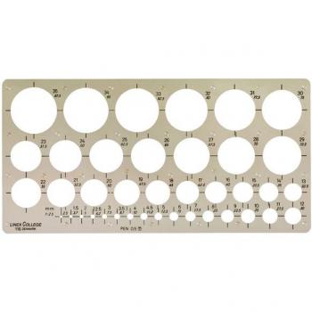 Forme circulaire Linex 39 avec réservoirs d'encre 1‑35 mm gris