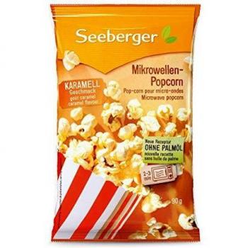 Seeberger Mikrowellen-Popcorn Karamell 25er Pack vegan