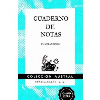 Cuaderno de notas azul 11,2x17,4cm
