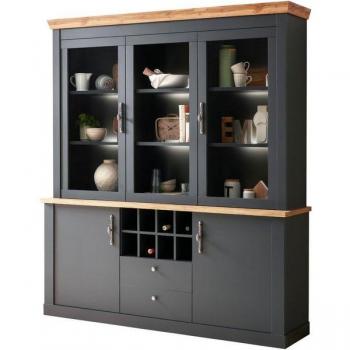 Grau-Wotan Eiche Buffet Ribera mit Soft-Close