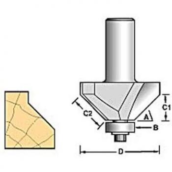 Trend 1/4 Bearing Guided Chamfer Cutter