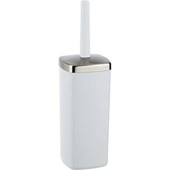 WENKO Barcelona Toilettenbürstenhalter, geschlossene Garnitur, 9,6 x 36,5 x 9,5 cm