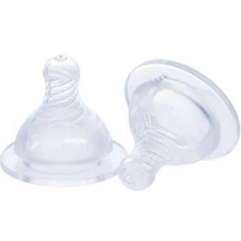 Tétine NaturalFlow 6 mois+ en silicone Lola & Lykke® (2 pièces)