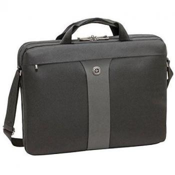 Wenger 600654 Legacy 17 Ultra‑Slim Laptop Case – 12L, Airport‑Ready, Black/Gray with iPad Pocket