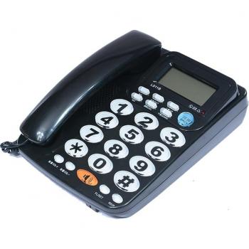 Téléphone d’appel senior mains‑libres « UltraSonic Fixe » FSK/DTMF, bouton épais