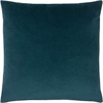 Teal Sunningdale Soft Velvet Cushion by Paoletti