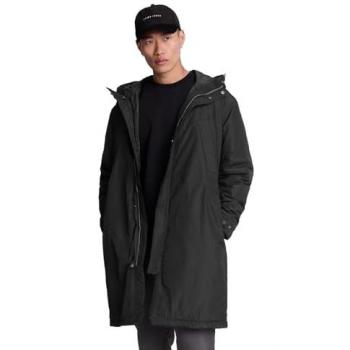 Lyle & Scott Black Longline Parka Jacket