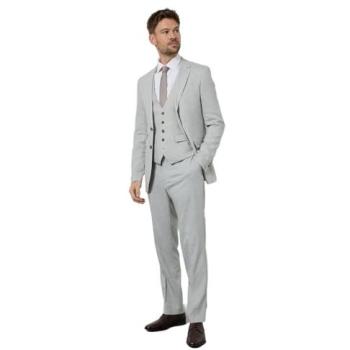 Burton Tailored Fit Suit Trousers, Light Grey – Men's 38R
