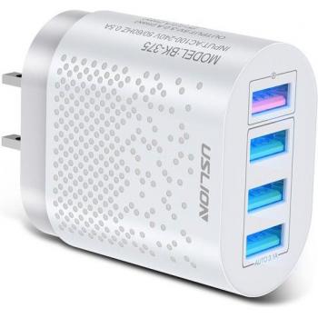 USLION Wall Power Adapter 48W, carga rápida 3A, para UE y EE.UU