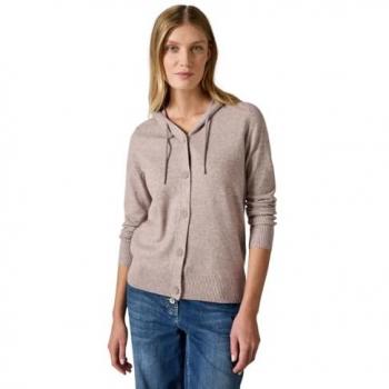 Beige CECIL Cardigan mit dekorativen Knöpfen