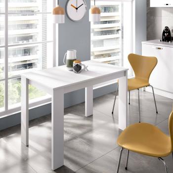 Table Polyvalente Badile, 110x67h77 cm, Salle À Manger, Blanc