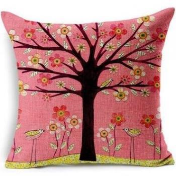 Almohada Verde Bosque 45x45 cm Para Sofá