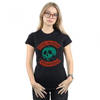 Bi44517 Poisonous Skull Apple Women’s Black T‑Shirt – S