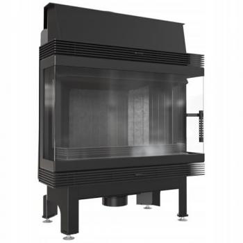 Thermotec Black Steel Fireplace KRATKI BLANKA 11 kW