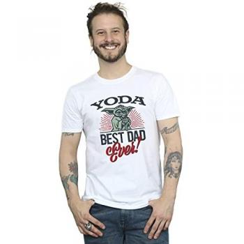 T‑shirt XL Dad Mandalorian Yoda – Couleur Blanc