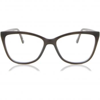 Cat Eye Full Rim Plastic Women’s Prescription Glasses Grey Size 54