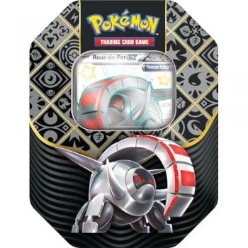 JCC Pokémon: Boîte Écarlate et Violet – Destinées de Paldea – Roue-de-Fer-ex (1 Carte Promo Brillante et 4 boosters)