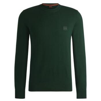 Cashmere Patch Jumper – Green