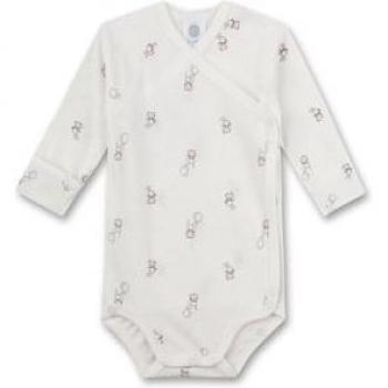 Sanetta Wickelbody langarm Hasen Luftballons offwhite 56 Mädchen