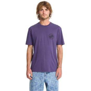 Volcom Dark Purple Circlepalm Powerwave Tee – Men M