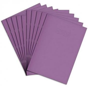 Rhino 13 x 9 A4 48-Page Purple Leaf Notebook