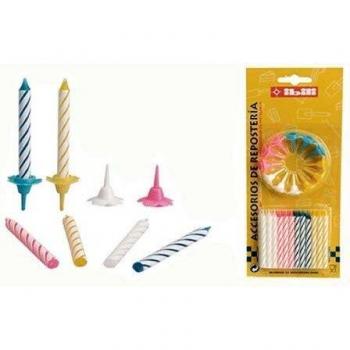 Velas Aniversario Bl 24 Unid