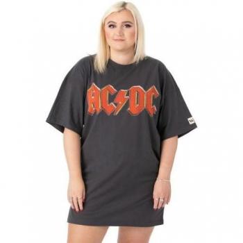 Vestito T-Shirt oversize signora AC/DC