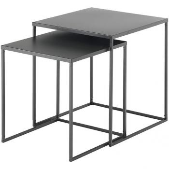 Mesa Paquete 2x Central Antracita Metálico