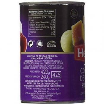 Frutas en Almibar Ligero Helios 420 gr