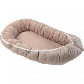 Nid bébé ULLENBOOM 55x95 cm en piqué gaufré beige