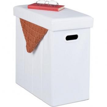 Relaxdays Pouf Pliable Multifonction – Rangement Salon Entrée