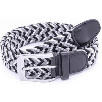 Cintura Intrecciata Elasticizzata Quinn 7XL Uomo Grigio/Blanco
