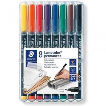 STAEDTLER Lumocolor Permanent-Marker 318F, 8er Etui