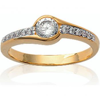 Anillo 'Scarlett' Oro Blanco 6 mm