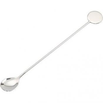 Cuchara de acero inoxidable con diseño de gota