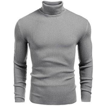 Coofandy Langarmpullover Herren – Basic Feinstrick