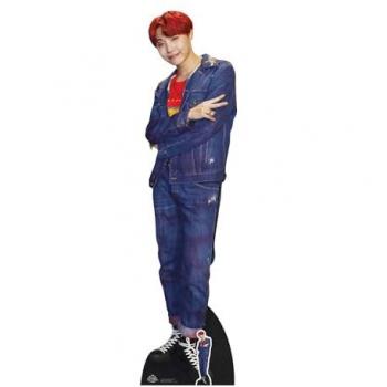 BTS BANGTAN BOYS J‑Hope – Rotes Haar Pappmodell, 1,78 m