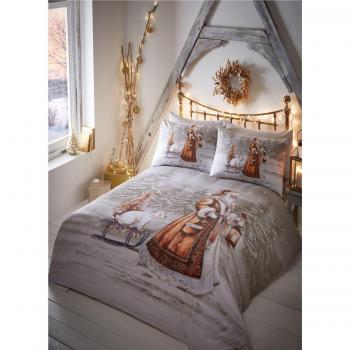 Portfolio Home Twilight Santa Duvet Cover Set