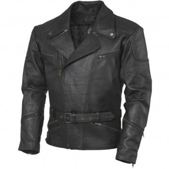 Colección GMS Classic Cuero Motocicleta Negra 2XL
