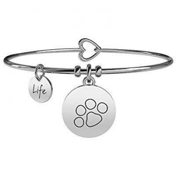 Kidult – Pulsera de acero 316L con charm madre e hija – cód. 231574