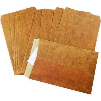 50pcs Retro Style Kraft Paper Envelopes 16x11cm