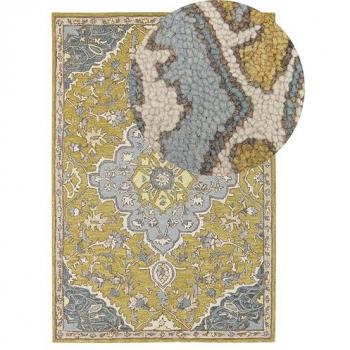 Tapis bohème mainte couleur turquoise, 140 × 200 cm