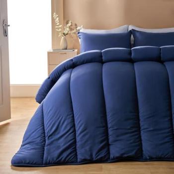 Navy King Coverless Duvet Set (10.5 Tog)