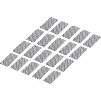 TOOLCRAFT RTS25/50-SV Adhesive Strips, Silver, 50 mm x 25 mm, 20 pcs