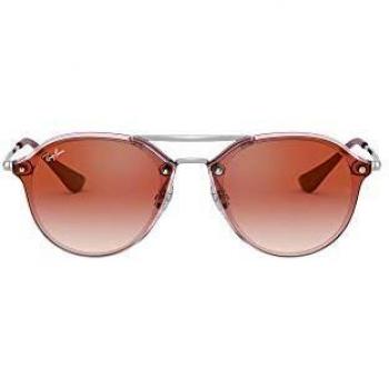Ray-Ban Junior Blaze Doublebridge RJ9067SN 7052V0 Sunglasses, Transparent, Size 53
