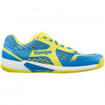 Kempa Wing, Chaussures de Handball Homme, (Bleu Cendré/Jaune Spring)