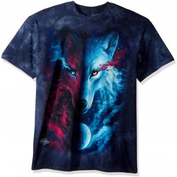 The Mountain Where Luz Y La Oscuridad Se Encuentran T-Shirt in Blue, Extra-Large