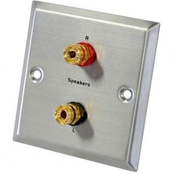 Dynavox LSP‑Argento Inox Wall Socket 2 Banana